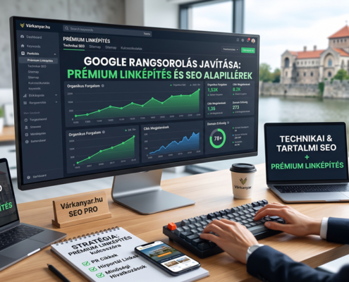 Prémium linképítés és technikai SEO folyamatok a Várkanyar segítségével